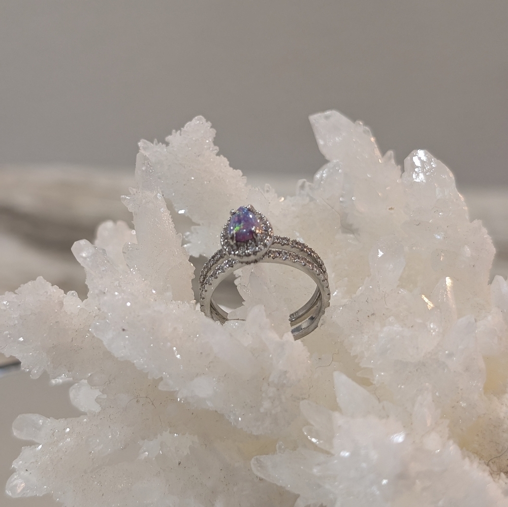 Bomb Party Fire Opal Ring - Picture 4 of 7